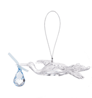Ganz Baby Blue Stork Ornament