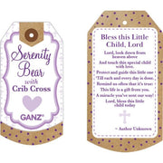 Ganz Baby Serenity Bear with Crib Cross - Blue