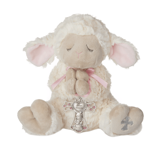 Ganz Baby Serenity Lamb w/ Crib Cross - Girl (2 pc. set)