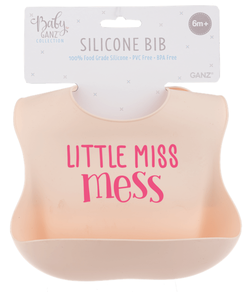 Ganz Baby Silicone Bib - Pink