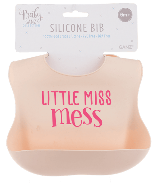 Ganz Baby Silicone Bib - Pink