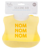 Ganz Baby Silicone Bib - Yellow