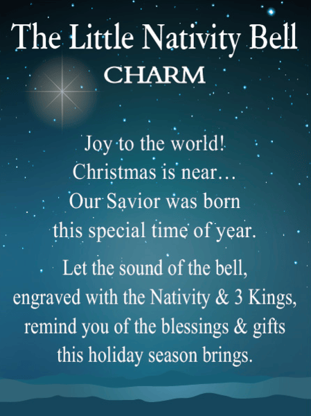Ganz Charm The Little Nativity Bell Charms