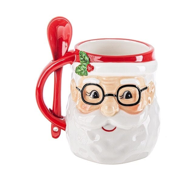 Ganz Christmas Christmas Icon w/Spoon Mugs - santa