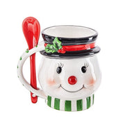 Ganz Christmas Christmas Icon w/Spoon Mugs -Snowman