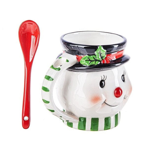 Ganz Christmas Christmas Icon w/Spoon Mugs -Snowman