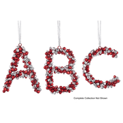 Ganz Christmas Jolly Jingles Monogram Ornaments - Indicate Letter in Notes Section