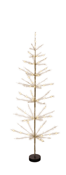 Ganz Christmas LED Light Up 5 Feet Gold Tree