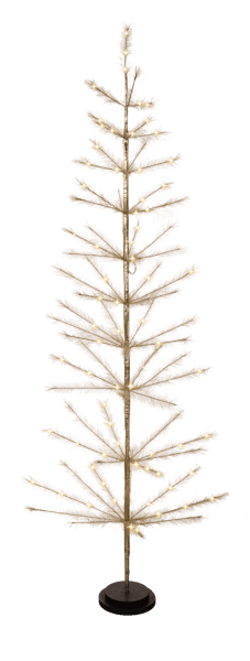 Ganz Christmas LED Light Up 6 Feet Gold Tree