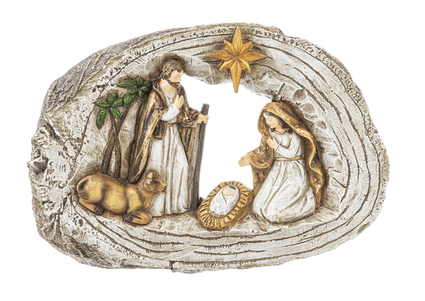 Ganz Christmas Log Figurine - Medium