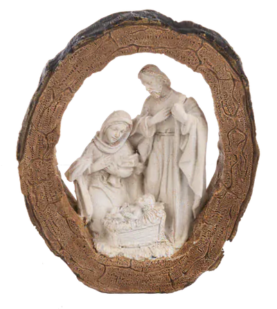 Ganz Christmas Log Nativity Figure Small