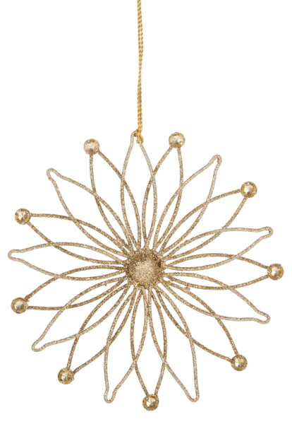 Ganz Christmas Ornaments Gold Starburst Ornaments