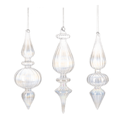 Ganz Christmas Ornaments Iridescent Finial Ornaments