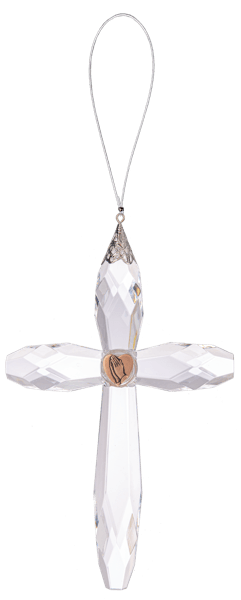 Ganz Christmas Ornaments Pray For Me Hanging Cross