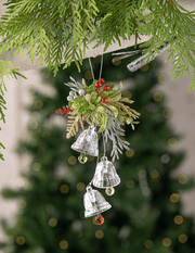 Ganz Christmas Ornaments Triple Mistletoe Bells