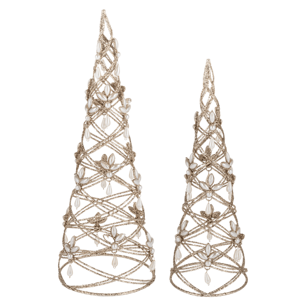 Ganz Christmas Pearl Tree Set (2 pc. set)