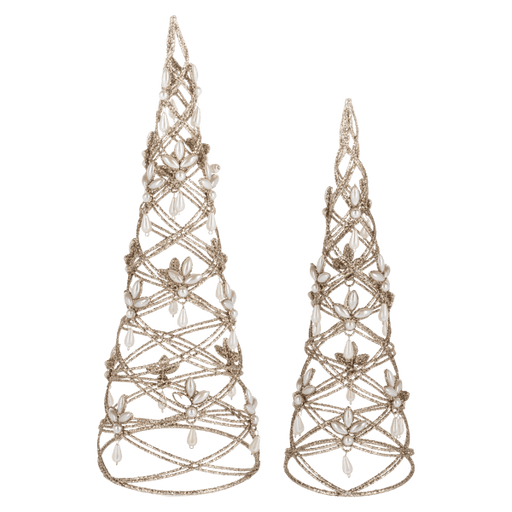 Ganz Christmas Pearl Tree Set (2 pc. set)