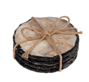 Ganz Coaster Set Grey Faux Agate Coaster (4 pc. set)