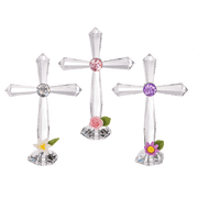Ganz Decor Medium Standing Floral Crosses