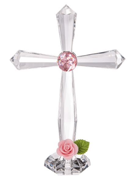 Ganz Decor Medium Standing Floral Crosses