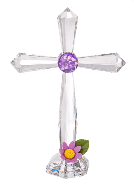 Ganz Decor Medium Standing Floral Crosses