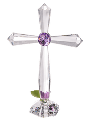 Ganz Decor Medium Standing Floral Crosses