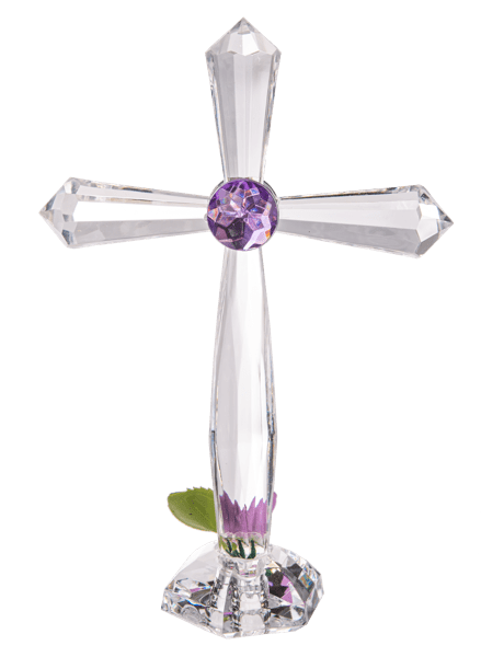 Ganz Decor Medium Standing Floral Crosses