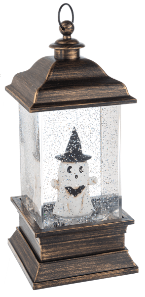 Ganz Fall Decor LED Light Up Shimmer Ghost Lantern