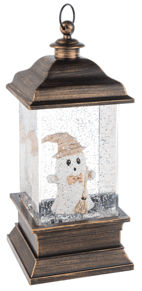 Ganz Fall Decor LED Light Up Shimmer Ghost Lanterns