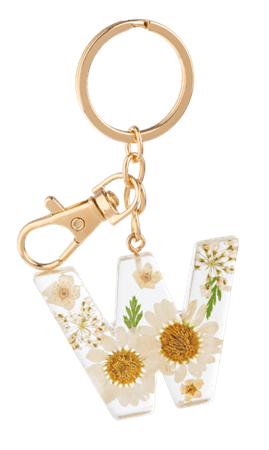 Ganz Gift Floral Monogram Key Rings