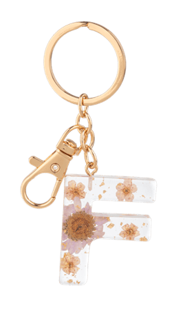 Ganz Gift Floral Monogram Key Rings