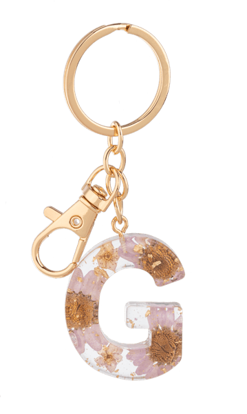 Ganz Gift Floral Monogram Key Rings