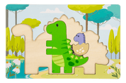 Ganz Kids Wooden Dino Layered Puzzle