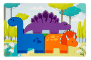 Ganz Kids Wooden Dino Layered Puzzle