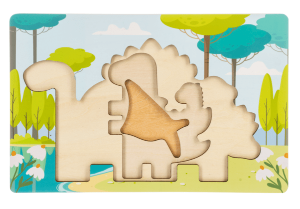 Ganz Kids Wooden Dino Layered Puzzle