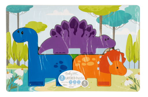 Ganz Kids Wooden Dino Layered Puzzle