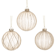 Ganz Ornaments Amber Ball Ornaments - Specify Style at Checkout - FINAL SALE