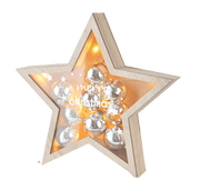 Ganz Ornaments LED Light Up Star w/Ornament Figurine Set (2 pc. set)