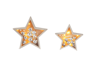 Ganz Ornaments LED Light Up Star w/Ornament Figurine Set (2 pc. set)