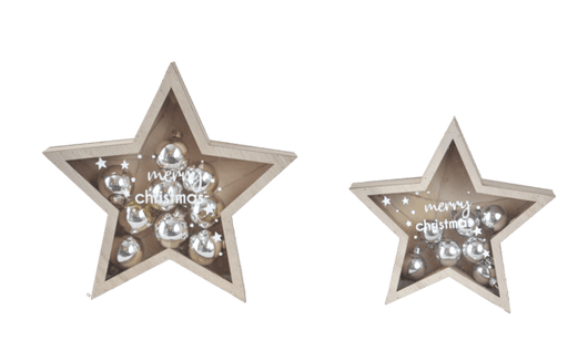 Ganz Ornaments LED Light Up Star w/Ornament Figurine Set (2 pc. set)