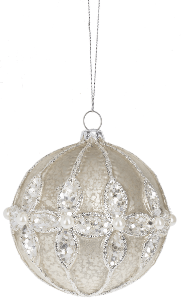 Ganz Ornaments Pearl Ornament Glass
