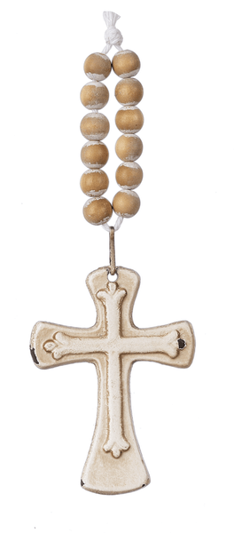 Ganz Small Cross with Beaded Hanger