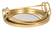 Ganz Trays Gold Mirrored Tray (2 pc. set)