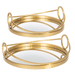 Ganz Trays Gold Mirrored Tray (2 pc. set)