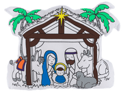 Ganz Unclassified Coloring Kit - Nativity Scene (9 pc. set)