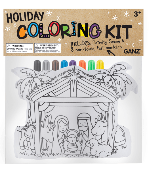 Buy Coloring Kit Nativity Scene (9 pc. set) by Ganz Online