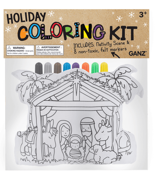 Ganz Unclassified Coloring Kit - Nativity Scene (9 pc. set)