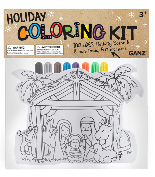 Ganz Unclassified Coloring Kit - Nativity Scene (9 pc. set)