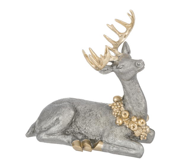 Ganz Unclassified Deer with Wreath Figurine Set
