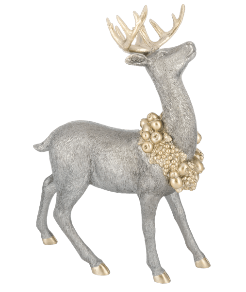 Ganz Unclassified Deer with Wreath Figurine Set